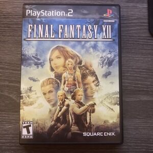 Final Fantasy XII‎ (Sony PlayStation 2, 2006) Complete w Manual